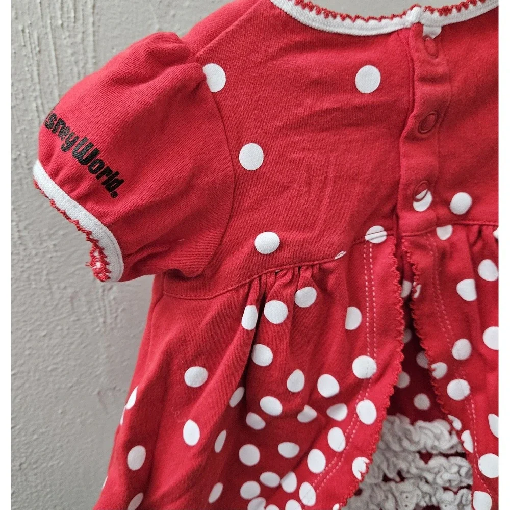 Disney Parks Newborn 12 Months Minnie Mouse Born To Be faMOUSE Baby Girl Outfit‎
